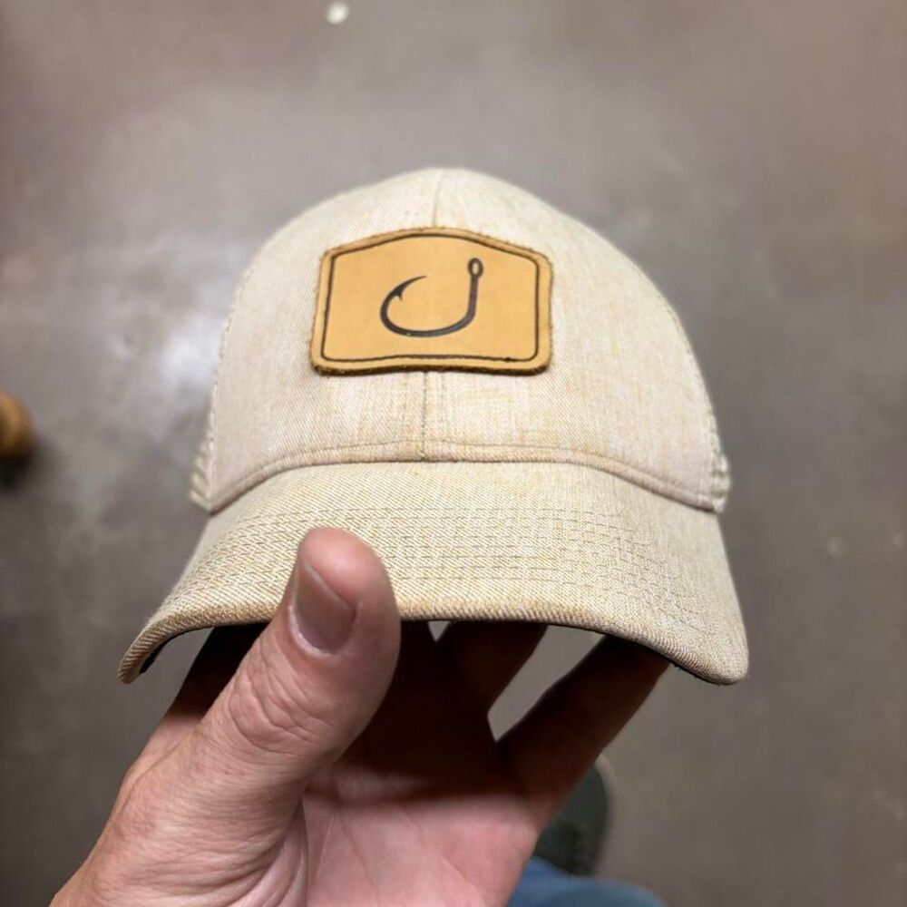 Unbranded Men's Cream and Tan Hat